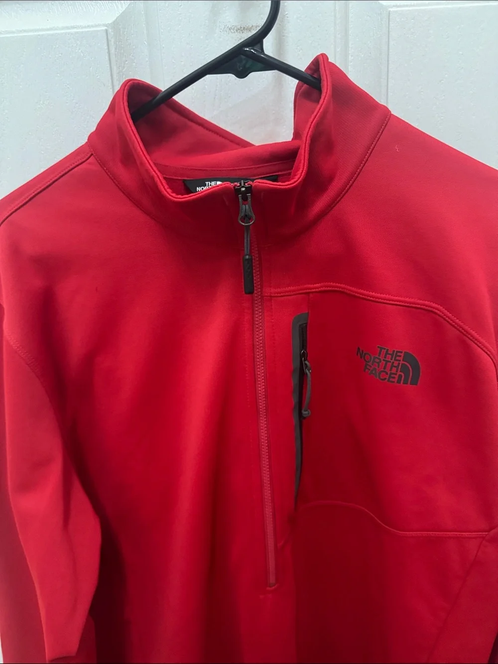 The North Face Men’s Red Half-Zip Shirt Jacket